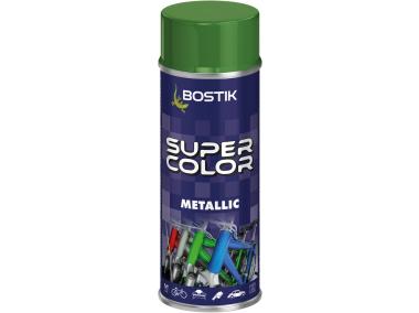 Zdjęcie: Lakier akrylowy metaliczny Super Color Metallic zielony 400 ml BOSTIK