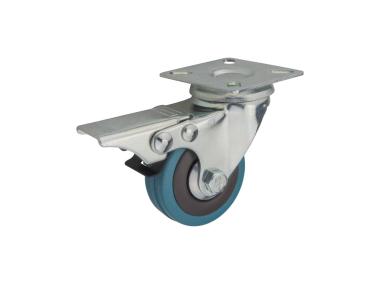 Zdjęcie: Zestaw jezdny obrotowy z hamulcem 50 mm, 40 kg płyta METRO