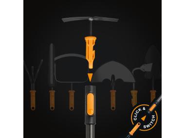 Zdjęcie: Motyczka ogrodowa z widełkami, głowica One Click FISKARS