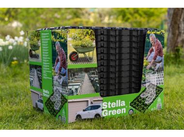Zdjęcie: Kratka trawnikowa 60x40x4 cm czarna STELLA GREEN