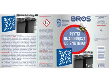 Zdjęcie: Płytki owadobójcze do śmietnika 2 sztuki BROS