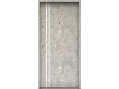 Zdjęcie: Drzwi wejściowe do mieszkań Bastion L-03 Beton naturalny 80 cm prawe ODP KR CENTER