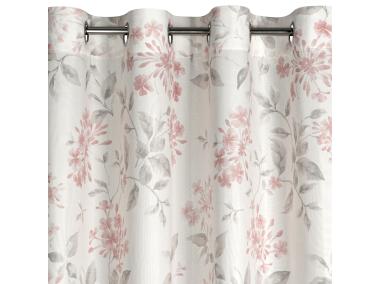 Zdjęcie: Zasłona gotowa Lila 140x250 cm naturalno-różowa EUROFIRANY