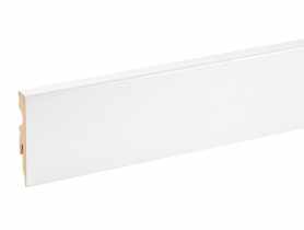 Listwa przypodłogowa MDF Biały RAL 9003 okleina półmat 5,8x1,4 cm kwadrat 220 cm CEZAR