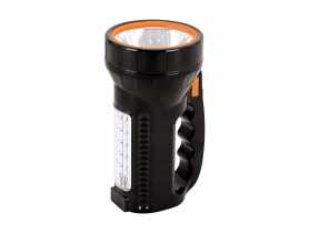 Akumulatorowa latarka LED Burta 3 W + 3 W czarny STRUHM