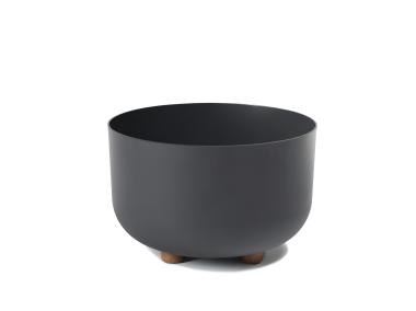 Zdjęcie: Donica plastikowa misa Sofia 27 cm antracytowa LAMELA PLASTIC