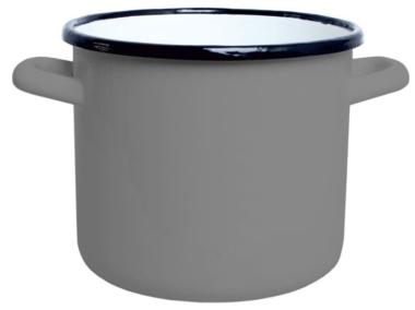 Zdjęcie: Garenk srebrny 22 cm - 6,7 L EMALIA