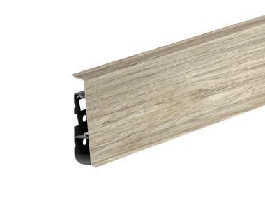 Zdjęcie: Listwa przypodłogowa PVC Hi Line Prestige 2,2x7,5 cm 2,50 m Dąb Toskania Mat CEZAR