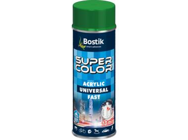 Zdjęcie: Lakier akrylowy ogólnego zastosowania Super Color Acrylic Universal Fast zielony 400 ml BOSTIK