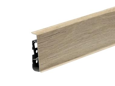 Zdjęcie: Listwa przypodłogowa PVC Hi Line Prestige 2,2x7,5 cm 2,50 m Rocky/Kanada Mat CEZAR