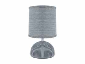 Lampka stołowa Pasma E14 kolor szary max 40 W STRUHM
