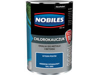 Emalia do metalu i betonu Chlorokauczuk niebieski sygnałowy wysoki połysk 0,9 L NOBILES