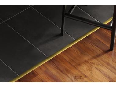 Zdjęcie: Profil progowy owalny klejony aluminium laminat 30 mm 0,9 m dąb CEZAR