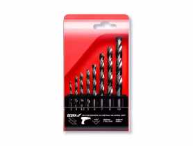 Zestaw 8 wierteł do metalu HSS 3, 4, 4.5, 5, 6, 7, 8, 10 mm DEDRA