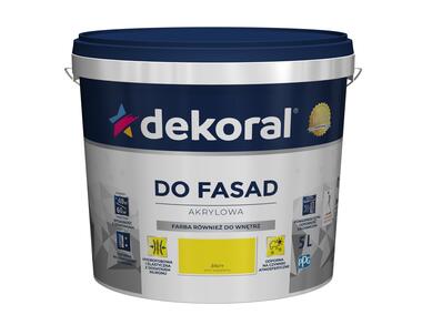 Zdjęcie: Farba fasadowa żółta 5 L Polinit DEKORAL