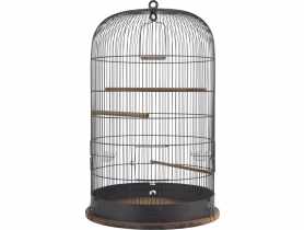 Klatka dla ptaków Retro Marthe średnica 45 cm, ciemny brąz ZOLUX