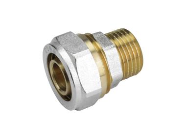 Zdjęcie: Złączka skręcana PEX 20x1/2 gwint zewnętrzny TYCNER