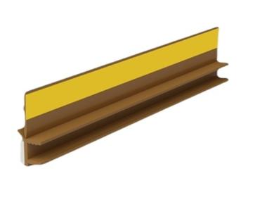 Zdjęcie: Listwa PVC BP12 Mini U L300 6/3 winchester, tynkarska z uszczelką BELLA PLAST