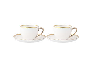 Zdjęcie: Filiżanki 200 ml ze spodkami 15,5 cm Paradise nbc komplet 2 szt. ALTOMDESIGN
