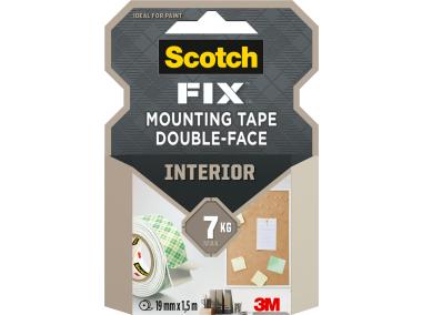 Zdjęcie: Taśma montażowa dwustronna wewnętrzna 19 mm - 1,5 m SCOTCH