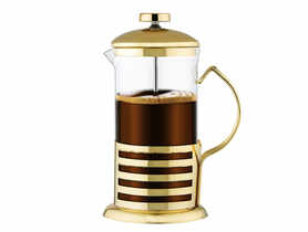 Zaparzacz w stalowym złotym koszyczku 1000 ml ALTOMDESIGN