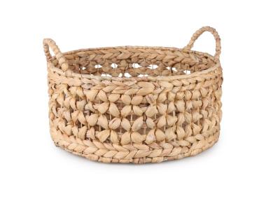 Zdjęcie: Kosz z hiacyntu wodnego z uchwytami 35x35x16/21cm TIN TOURS