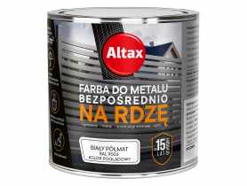 Farba do metalu 0,25 L biały półmat ALTAX