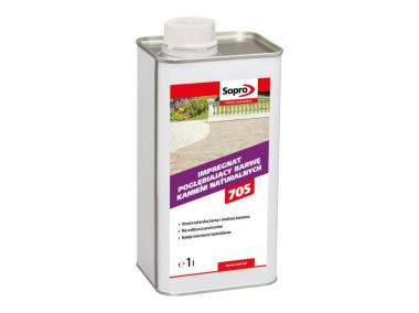 Zdjęcie: Impregnat pogłębiający barwę kamieni naturalnych NFV 705 1 L SOPRO