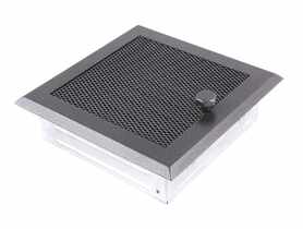 Kratka kominkowa wentylacyjna 16x16 cm z żaluzją grafit PARKANEX