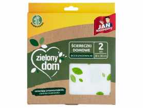 Ściereczki bambusowe domowe Zielony dom 2 szt. JAN NIEZBĘDNY