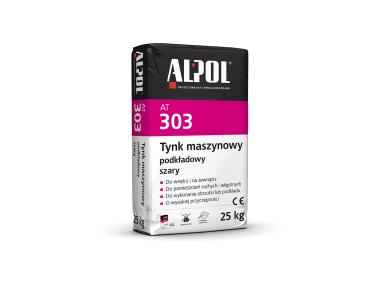 Zdjęcie: Tynk maszynowy cementowo-wapienny szary podkładowy 25 kg AT303 ALPOL