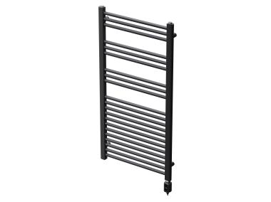 Zdjęcie: Grzejnik łazienkowy elektryczny Elektra 1060x550 mm czarny ALPLAST
