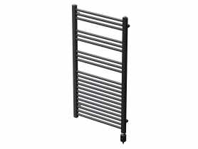 Grzejnik łazienkowy elektryczny Elektra 1060x550 mm czarny ALPLAST