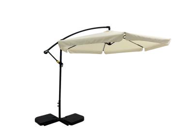 Zdjęcie: Parasol ogrodowy boczny z podstawą 3 m ecru PATIO