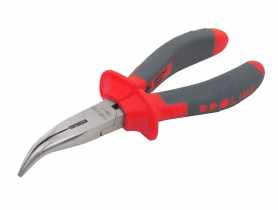Szczypce półokrągłe wygięte CV 180 mm profesjonalne PROLINE