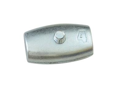 Zdjęcie: Zacisk linowy kubełkowy 4 mm, 2 sztuki STAHL