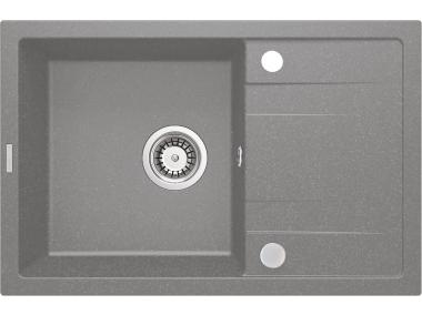 Zdjęcie: Zlewozmywak Corio szary metalik granit 1K Z/O 670x440x175 DEANTE
