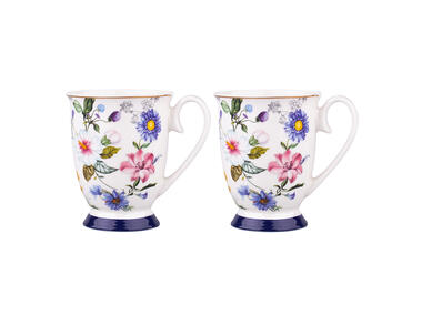 Zdjęcie: Kubki na stopce 250 ml nbc komplet 2 szt. gift box z pokrywką pvc blooming ALTOMDESIGN