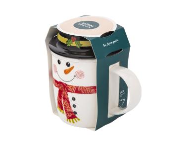 Zdjęcie: Kubek zimowy 400 ml bałwanek z pokrywką ALTOM DESIGN