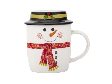 Zdjęcie: Kubek zimowy 400 ml bałwanek z pokrywką ALTOM DESIGN