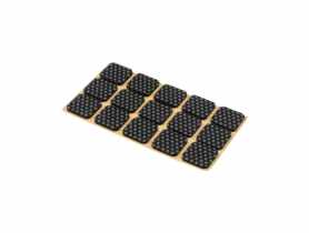 Podkładki antypoślizgowe czarne 28x28 mm METRO