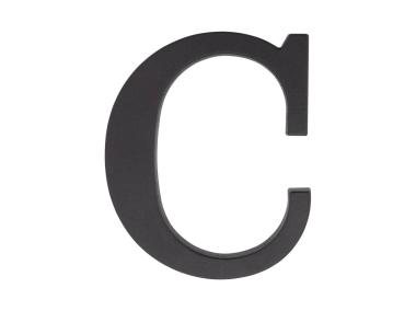 Zdjęcie: Litera "C" plastikowa czarna 90 mm METRO
