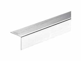 Kątownik PVC 20x20x1,1 mm srebrny szczotkowany 2,75 m CEZAR