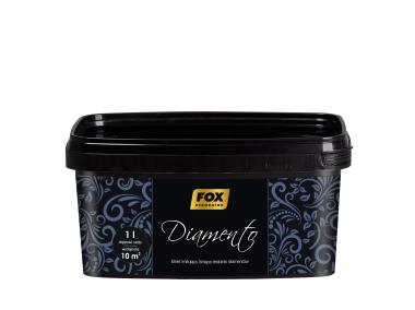 Zdjęcie: Farba dekoracyjna Fox Diamento carbon kolor 0007 1L ATLAS