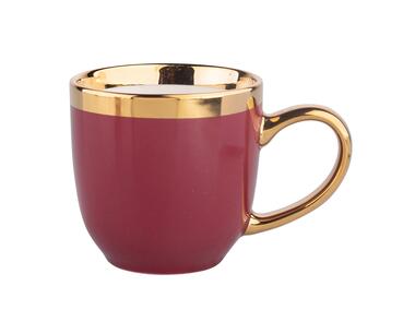 Zdjęcie: Kubek Aurora Gold 300 ml bordowy ALTOMDESIGN