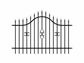 Przęsło Iga 2,00 m, 0,90-1,20 m, ocynk+RAL9005 POLBRAM