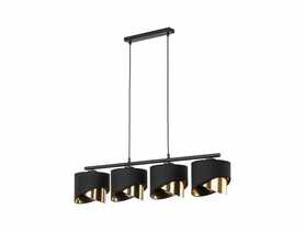Lampa wisząca Grant 4 x E27 czarna listwa 4825 TK LIGHTING