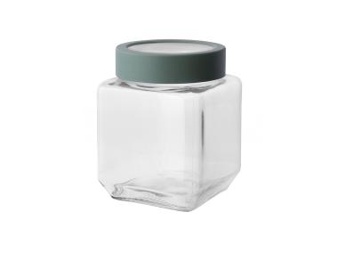 Zdjęcie: Pojemnik kwadratowy z szałwiową pokrywką 500 ml ALTOM DESIGN