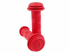 Chwyty do kierownicy Puppy gumowy czerwone BOTTARI