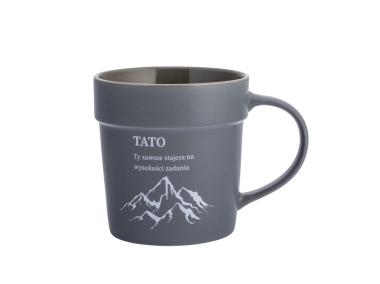 Zdjęcie: Kubek stożek 460 ml z szerokim rantem dekoracja tato ALTOM DESIGN